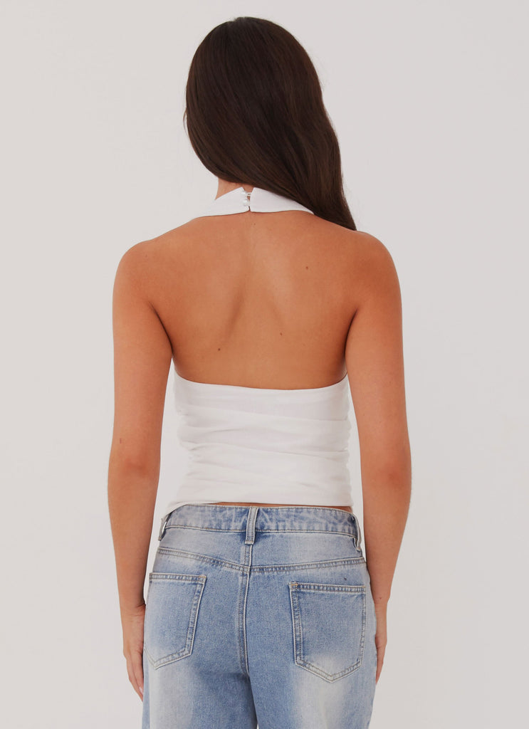 Peppermayo Peppermayo Exclusive - Cloud Whisper Linen Top - White