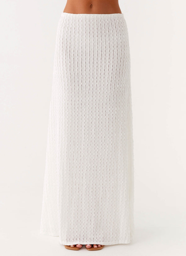 peppermayo Peppermayo Exclusive - Clovelly Maxi Skirt - White