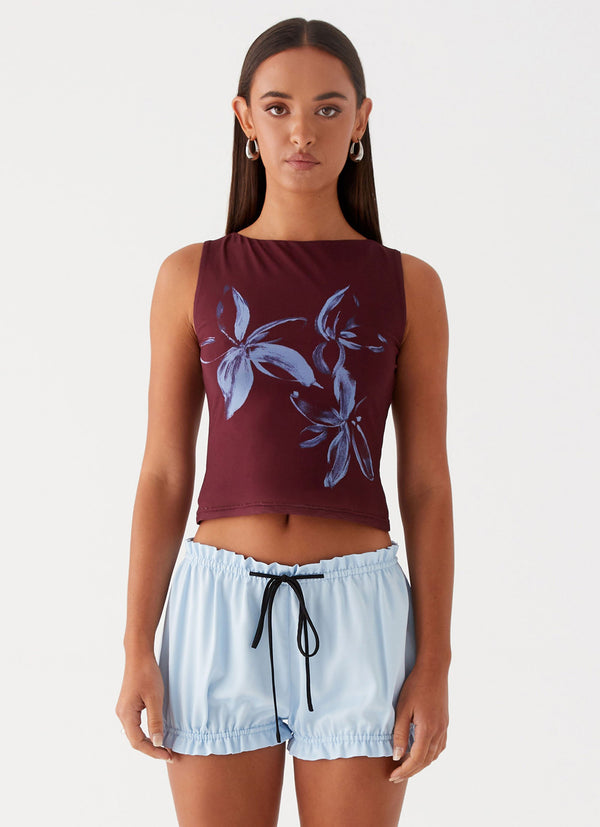 peppermayo Peppermayo Exclusive - Clubhouse Bloomer Shorts - Blue