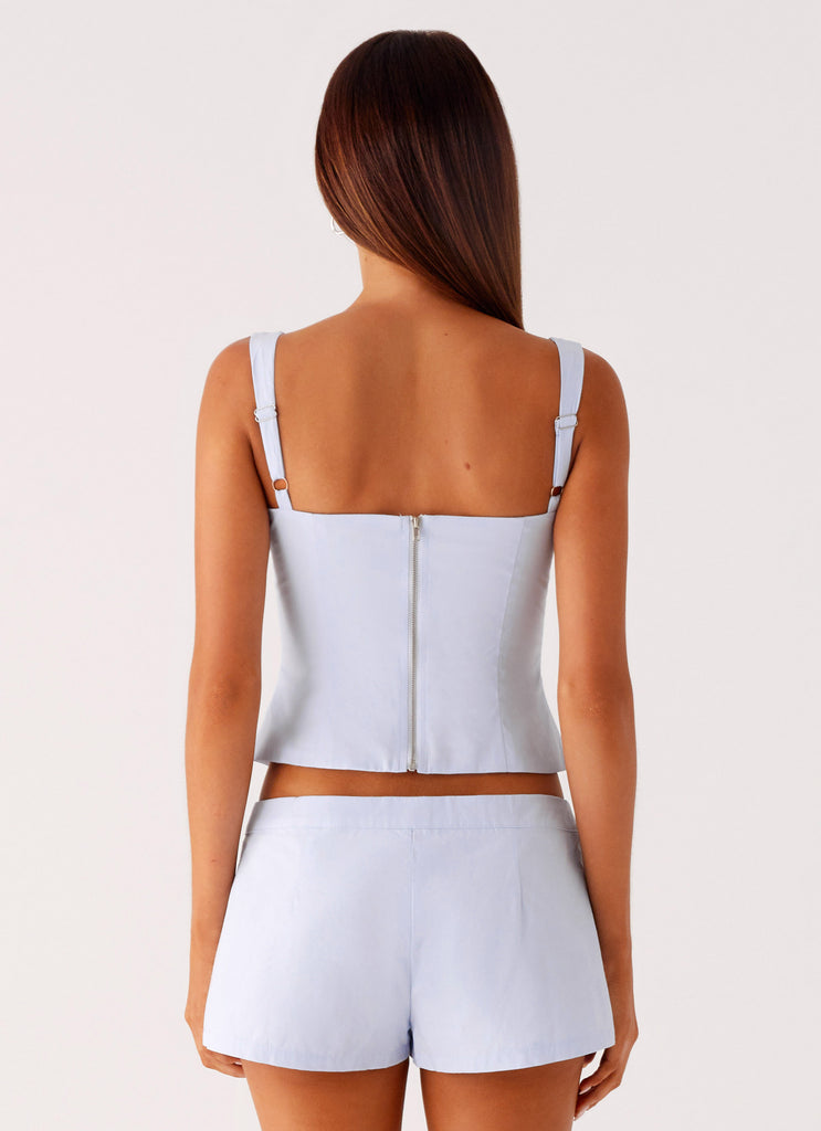 Peppermayo Peppermayo Exclusive - Coastline Bustier Top - Blue