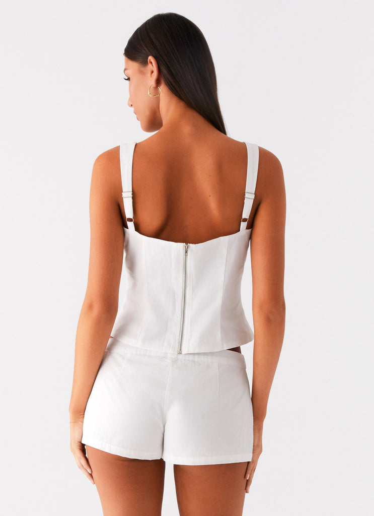 Peppermayo Peppermayo Exclusive - Coastline Bustier Top - White
