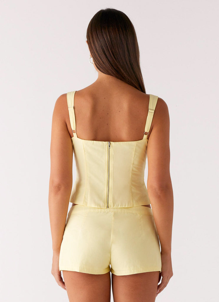 Peppermayo Peppermayo Exclusive - Coastline Bustier Top - Yellow