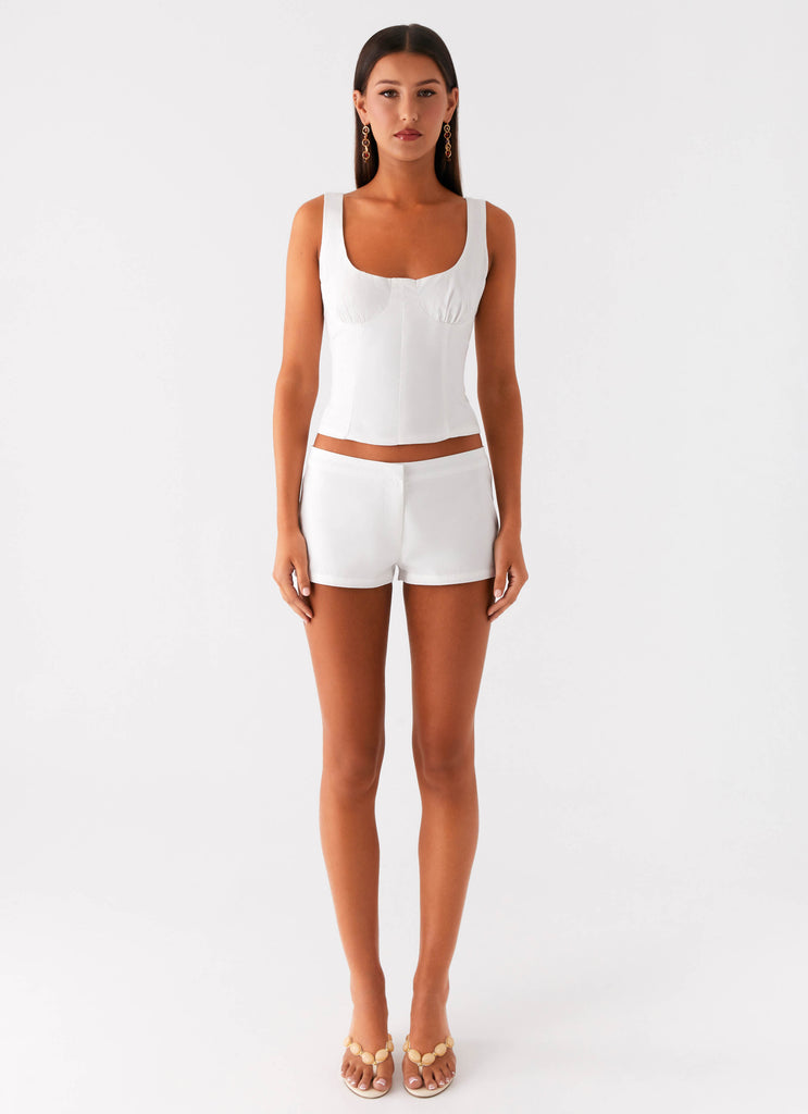 Peppermayo Peppermayo Exclusive - Coastline Mini Shorts - White
