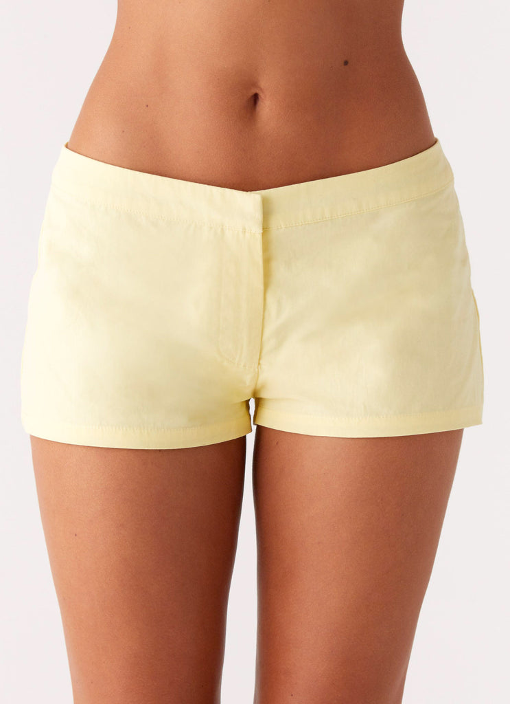 Peppermayo Peppermayo Exclusive - Coastline Mini Shorts - Yellow