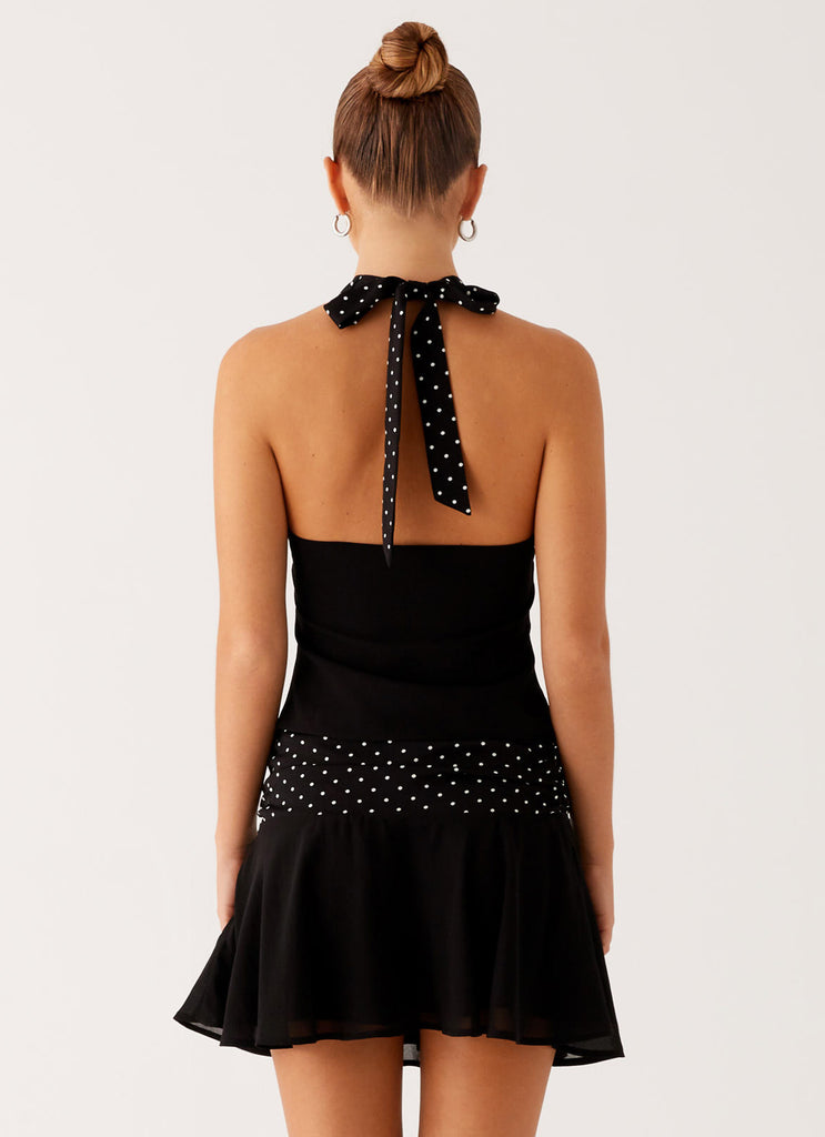 Peppermayo Peppermayo Exclusive - Colby Mini Skirt - Black Polka Dot
