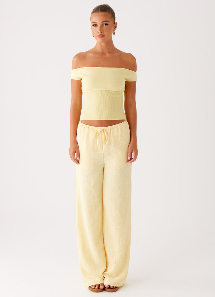 Peppermayo Peppermayo Exclusive - Coleman Knit Top - Yellow