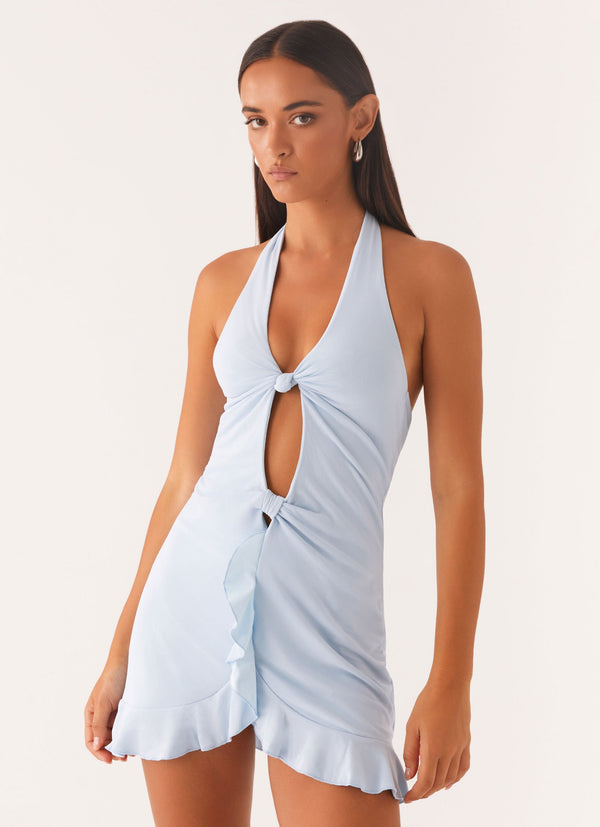 peppermayo Peppermayo Exclusive - Colette Mini Dress - Pastel Blue