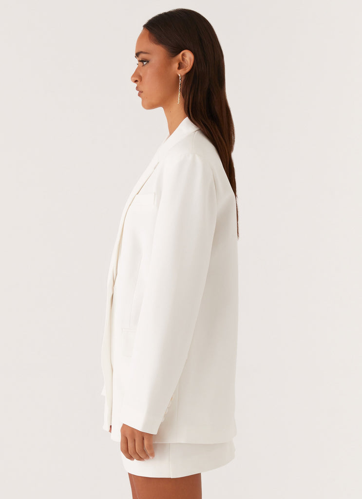 Peppermayo Peppermayo Exclusive - Concrete Jungle Oversized Blazer - Off White