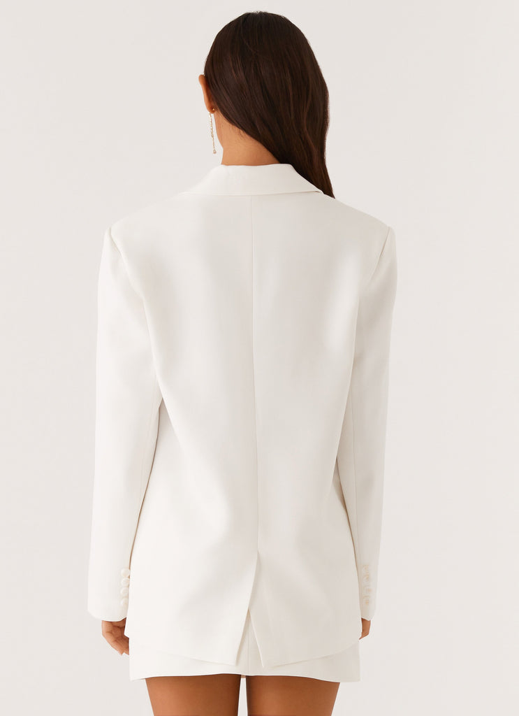 Peppermayo Peppermayo Exclusive - Concrete Jungle Oversized Blazer - Off White