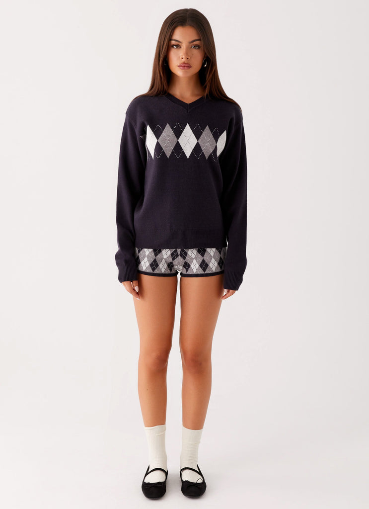 Peppermayo Peppermayo Exclusive - Context Knit Sweater - Navy
