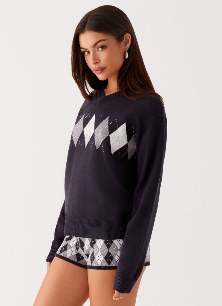 Peppermayo Peppermayo Exclusive - Context Knit Sweater - Navy