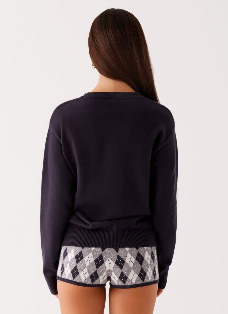 Peppermayo Peppermayo Exclusive - Context Knit Sweater - Navy