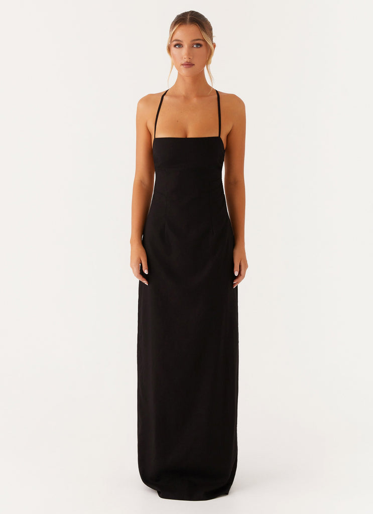Peppermayo Peppermayo Exclusive - Cora Backless Maxi Dress - Black