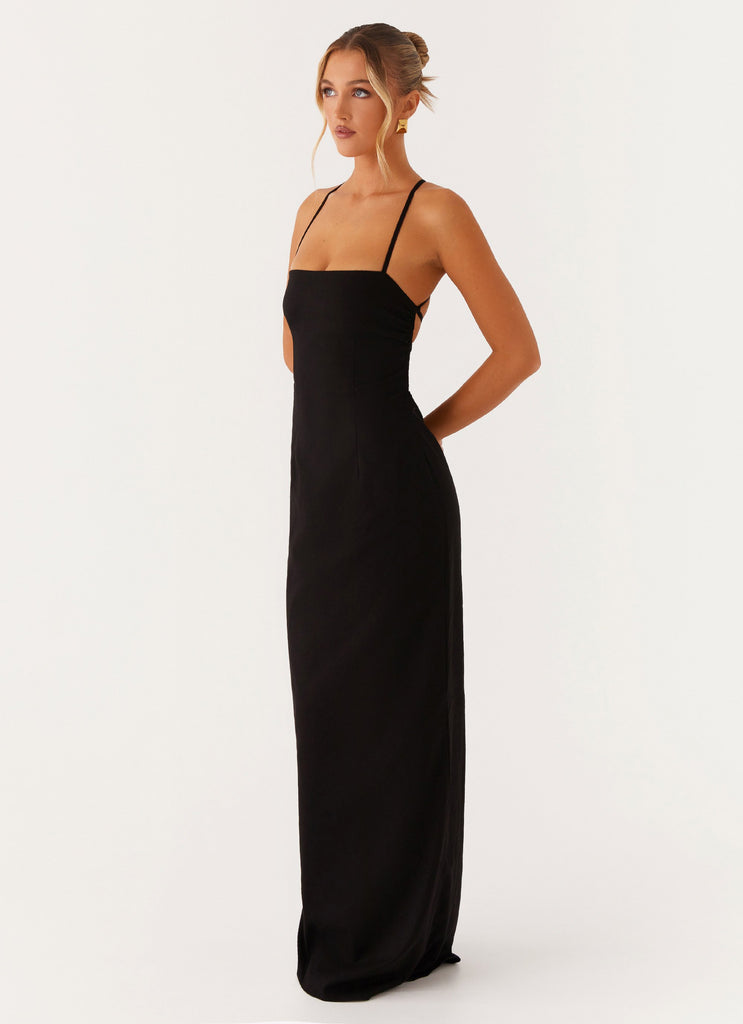 Peppermayo Peppermayo Exclusive - Cora Backless Maxi Dress - Black