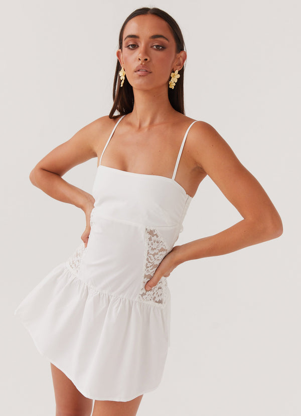 peppermayo Peppermayo Exclusive - Cotton Cloud Mini Dress - White