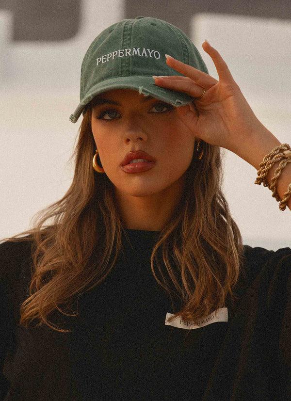peppermayo Peppermayo Exclusive - Courtside Baseball Cap - Green