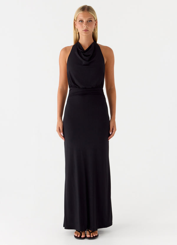 peppermayo Peppermayo Exclusive - Crazy Over Me Maxi Dress - Black