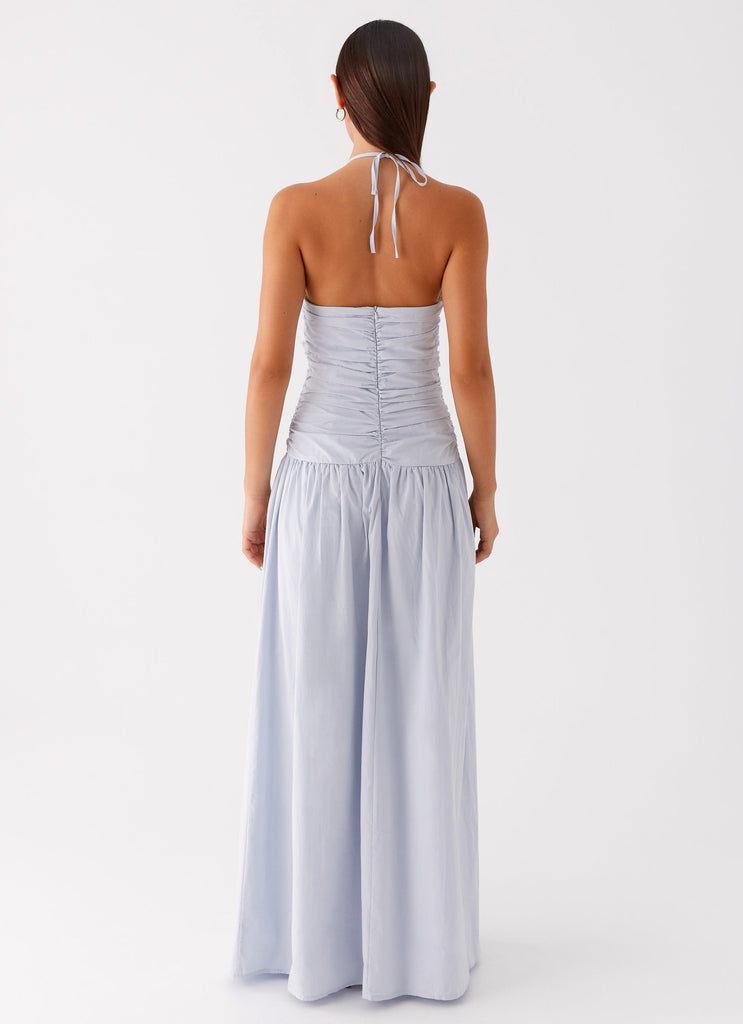 Peppermayo Peppermayo Exclusive - Cristina Halter Maxi Dress - Cornflower Blue