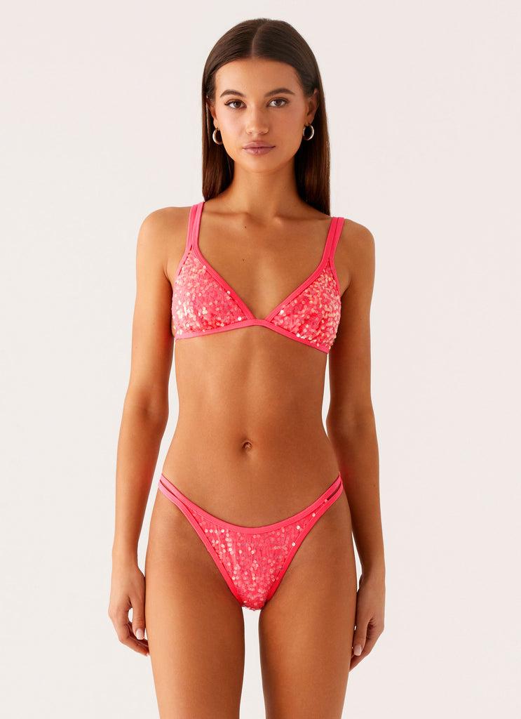 Peppermayo Peppermayo Exclusive - Croatia Bikini Bottoms - Pink Sequin