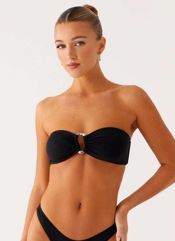 peppermayo Peppermayo Exclusive - Cuba Strapless Bikini Top - Black