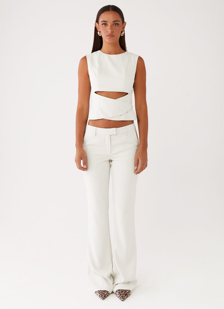 Peppermayo Peppermayo Exclusive - Cyra Wrap Top - Ivory