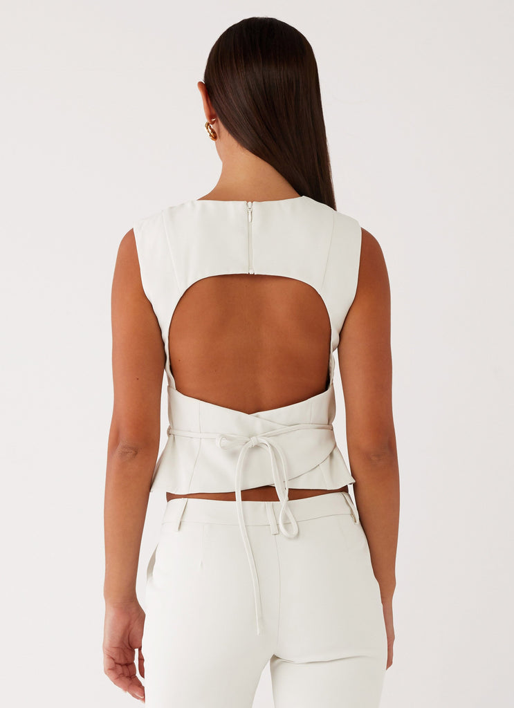 Peppermayo Peppermayo Exclusive - Cyra Wrap Top - Ivory