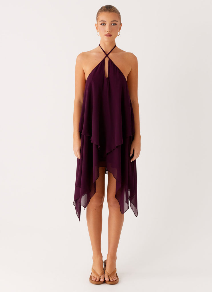 Peppermayo Peppermayo Exclusive - Dalenti Midi Dress - Plum