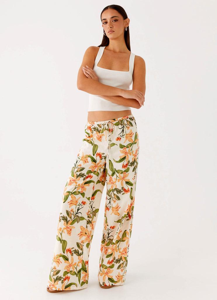 Peppermayo Peppermayo Exclusive - Dalida Linen Pants - Floral Print