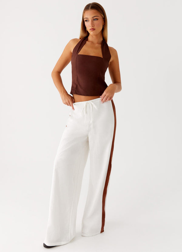 peppermayo Peppermayo Exclusive - Dalida Linen Pants - Ivory