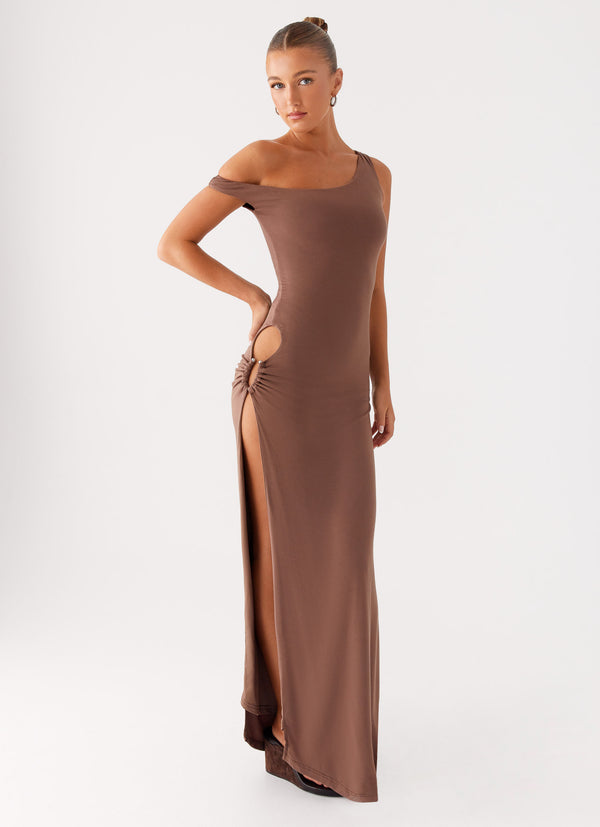 peppermayo Peppermayo Exclusive - Dalla Maxi Dress - Dark Chocolate