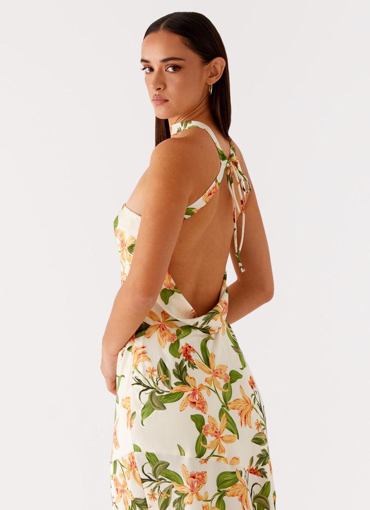 Peppermayo Peppermayo Exclusive - Damali Satin Maxi Dress - Floral Print