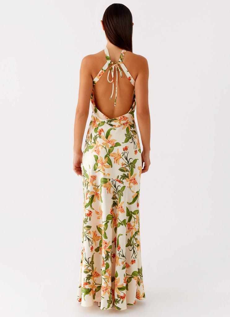 Peppermayo Peppermayo Exclusive - Damali Satin Maxi Dress - Floral Print