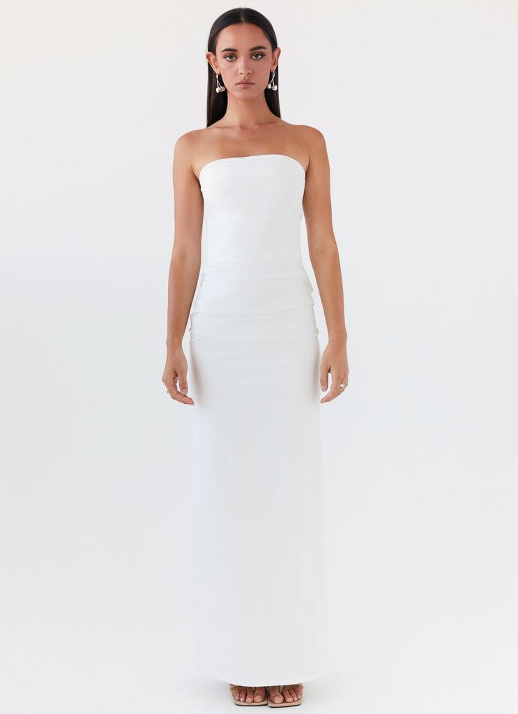 Peppermayo Peppermayo Exclusive - Danielle Strapless Maxi Dress - White