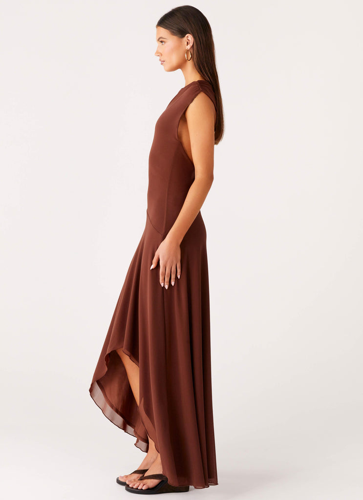 Peppermayo Peppermayo Exclusive - Danika Maxi Dress - Chocolate