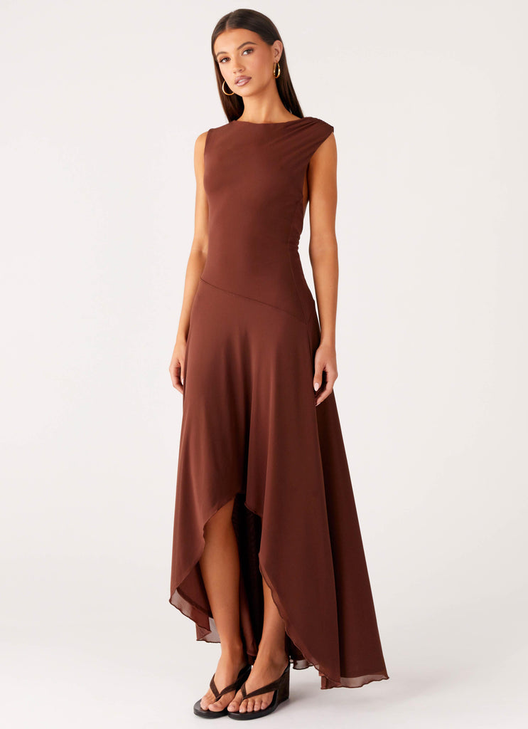 Peppermayo Peppermayo Exclusive - Danika Maxi Dress - Chocolate