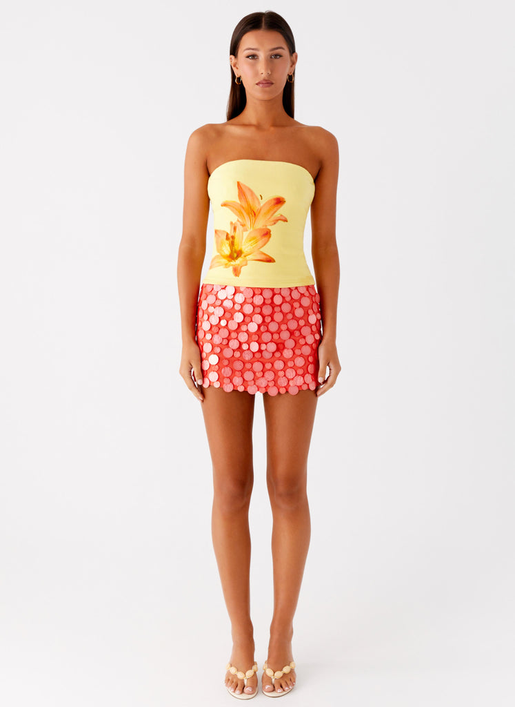 Peppermayo Peppermayo Exclusive - Danta Strapless Top - Yellow