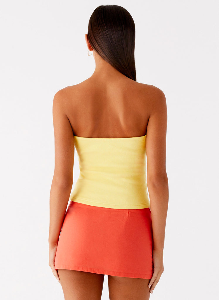 Peppermayo Peppermayo Exclusive - Danta Strapless Top - Yellow