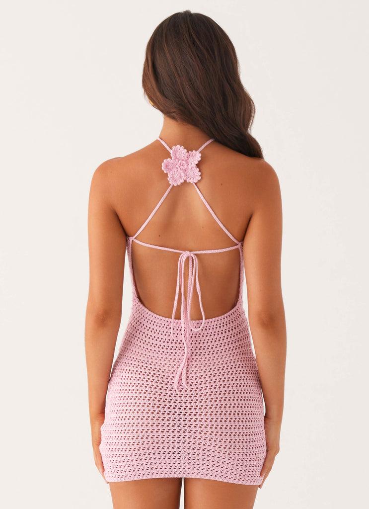 Peppermayo Peppermayo Exclusive - Dante Crochet Mini Dress - Pink