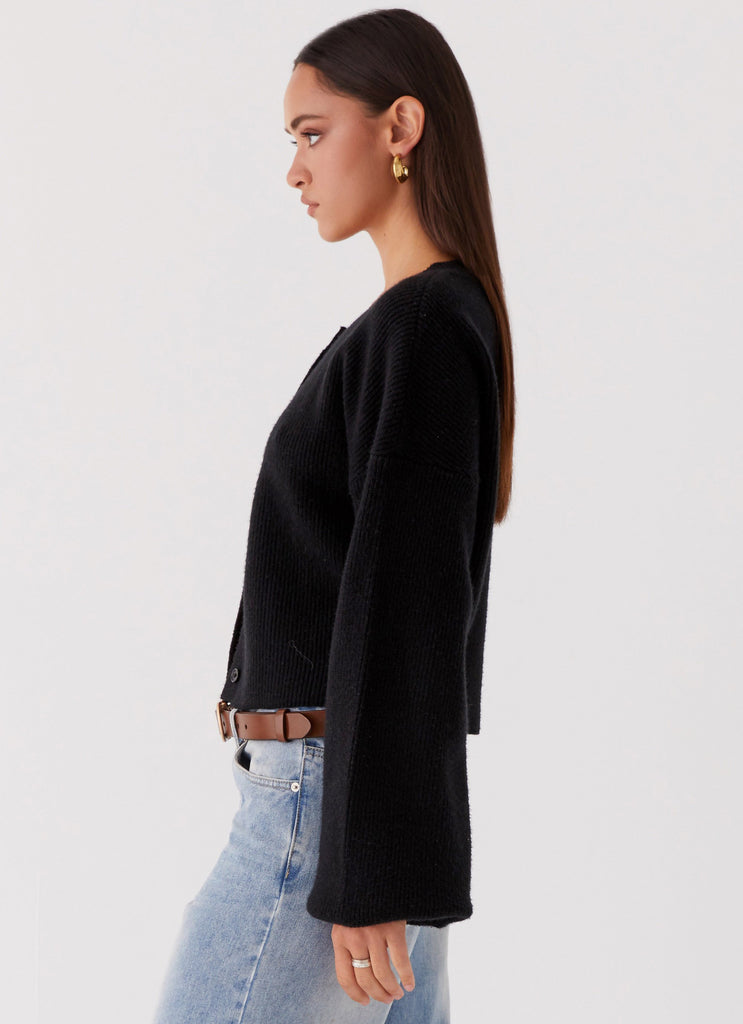 Peppermayo Peppermayo Exclusive - Daphne Knit Cardigan - Black