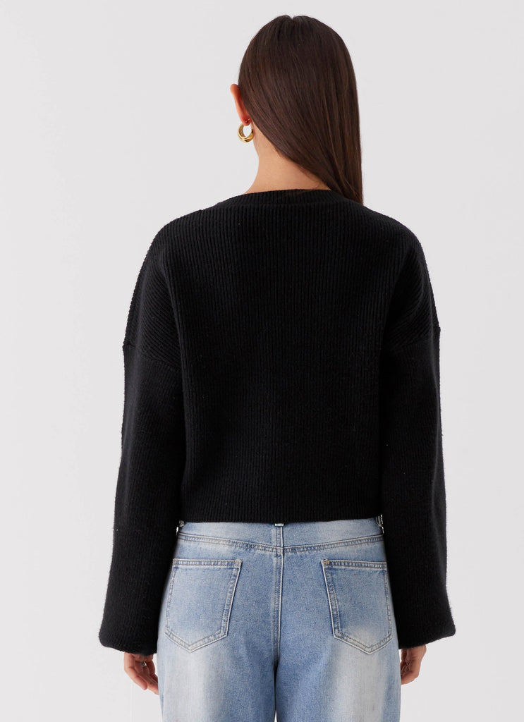 Peppermayo Peppermayo Exclusive - Daphne Knit Cardigan - Black