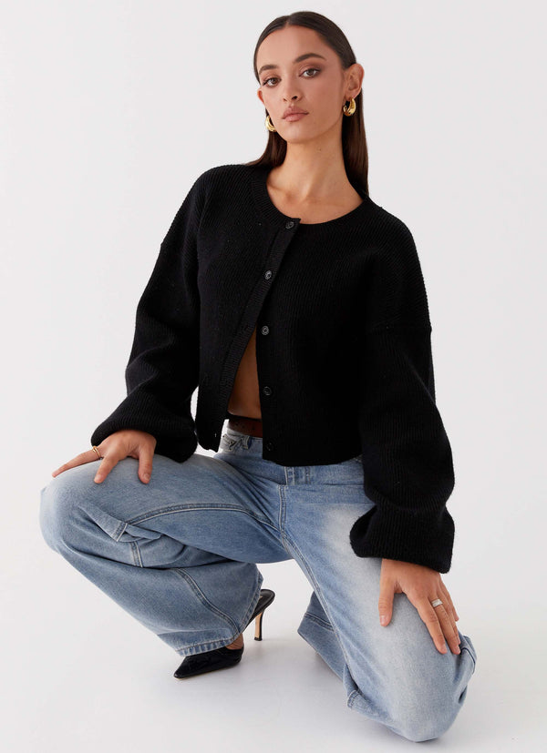 peppermayo Peppermayo Exclusive - Daphne Knit Cardigan - Black