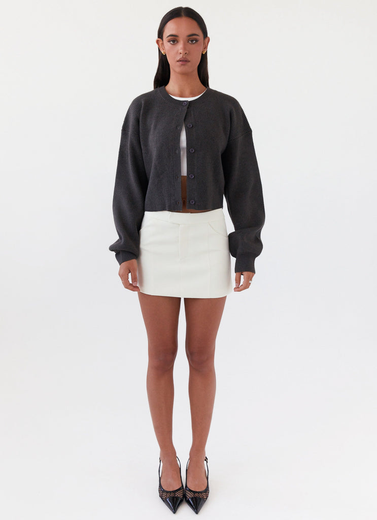 Peppermayo Peppermayo Exclusive - Daphne Knit Cardigan - Charcoal