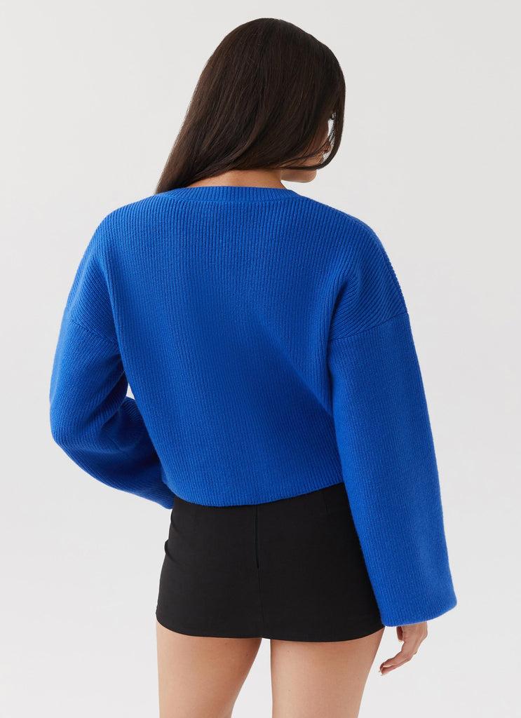 Peppermayo Peppermayo Exclusive - Daphne Knit Cardigan - Cobalt