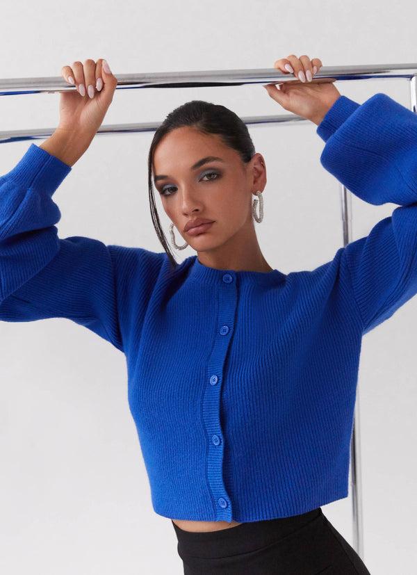 peppermayo Peppermayo Exclusive - Daphne Knit Cardigan - Cobalt