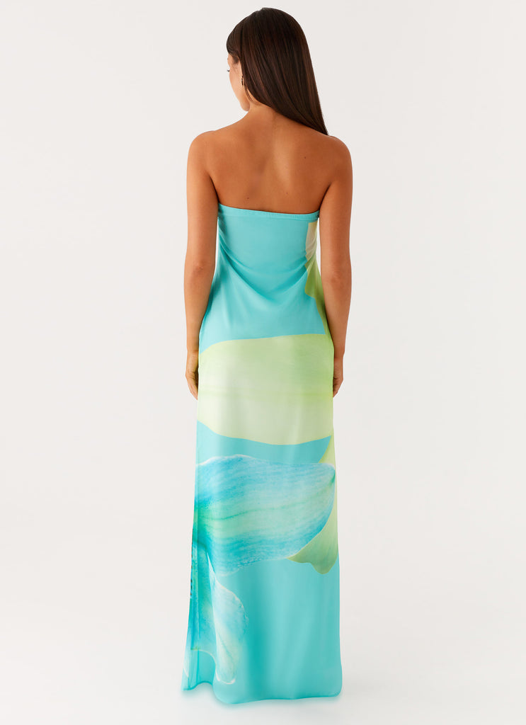 Peppermayo Peppermayo Exclusive - Darcy Maxi Dress - Turquoise Floral