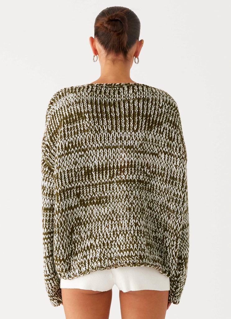 Peppermayo Peppermayo Exclusive - Darla Oversized Knit Jumper - Khaki