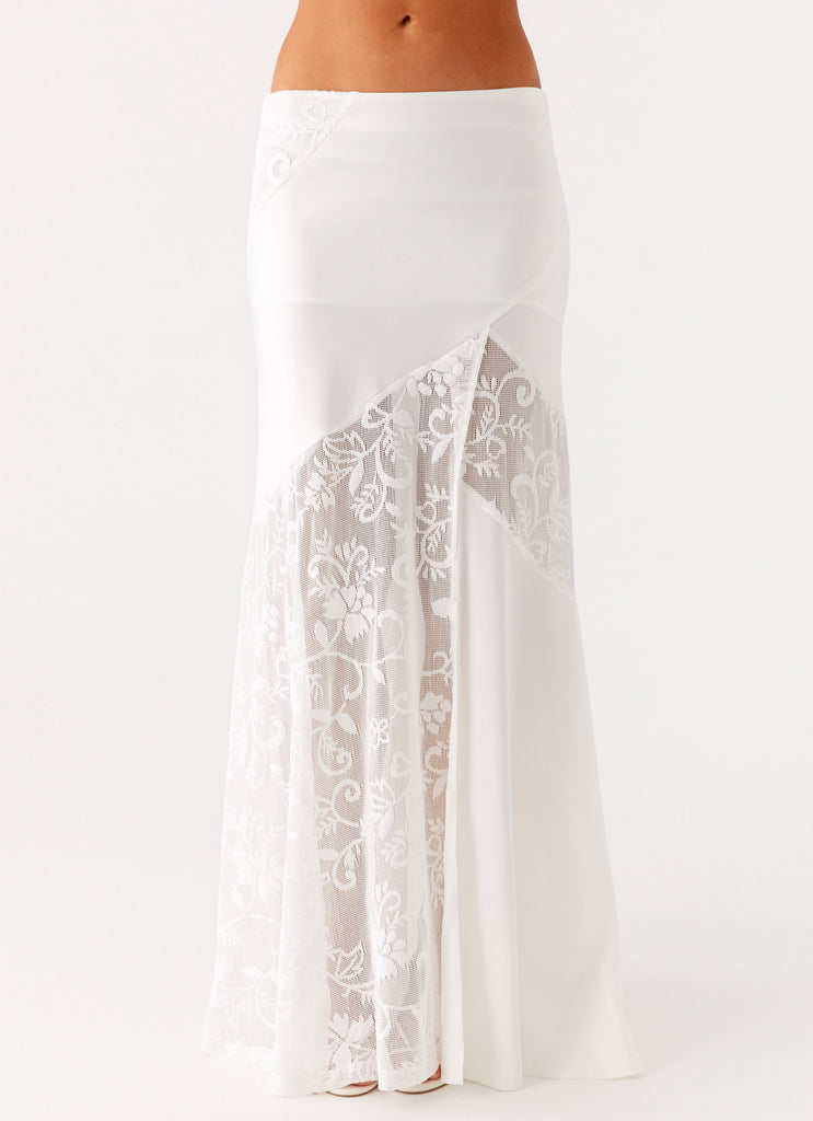 Peppermayo Peppermayo Exclusive - Dasie Lace Maxi Skirt - White