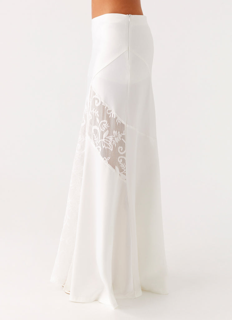 Peppermayo Peppermayo Exclusive - Dasie Lace Maxi Skirt - White