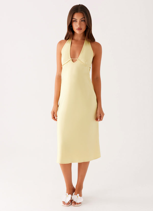 peppermayo Peppermayo Exclusive - Davies Midi Dress - Yellow