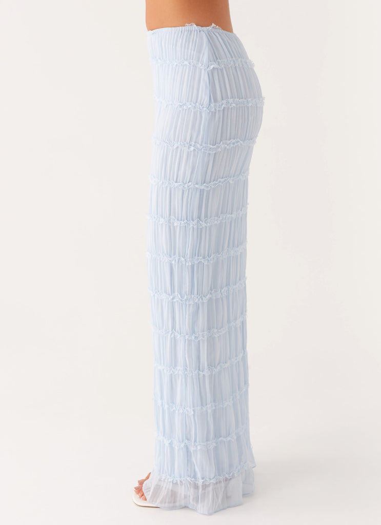 Peppermayo Peppermayo Exclusive - Daydreaming Low Rise Maxi Skirt - Blue